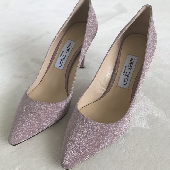 Jimmy Choo Shoes - HP 🌸Jimmy Choo Romy 85 pumps in glittery pink